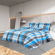 Set Copripiumino Blu e Grigio 200x200 cm in Cotone cod mxl 67670