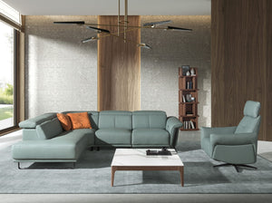 Tavolino quadrato in marmo porcellanato e noce