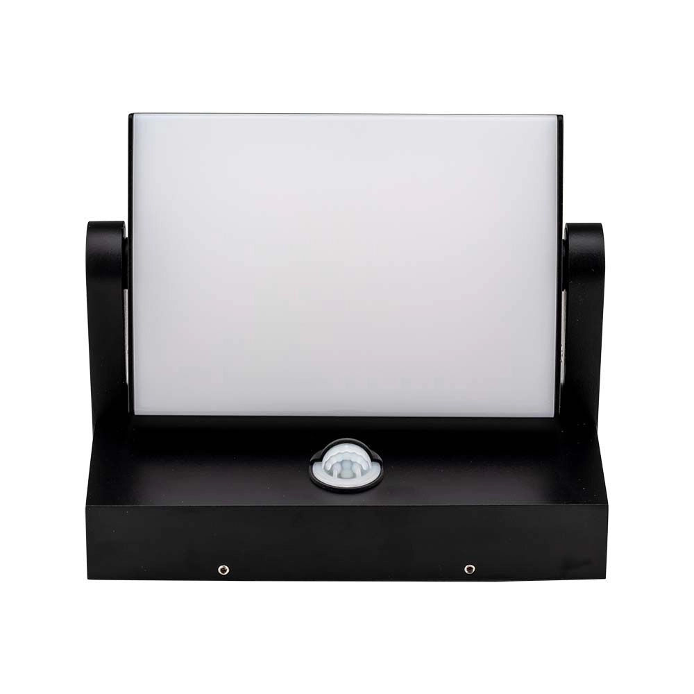 Applique esterna nera PIR LED 3000K 17W IP65 2520lm V-TAC