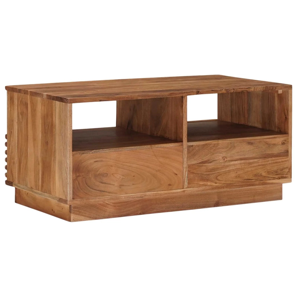Tavolo da Caffè Fatto a Mano Marrone Teak 85 x 45,5 x 40 cm
