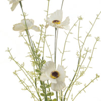 Set 4 Fiori Artificiali di Campo con Papaveri H 60 cm