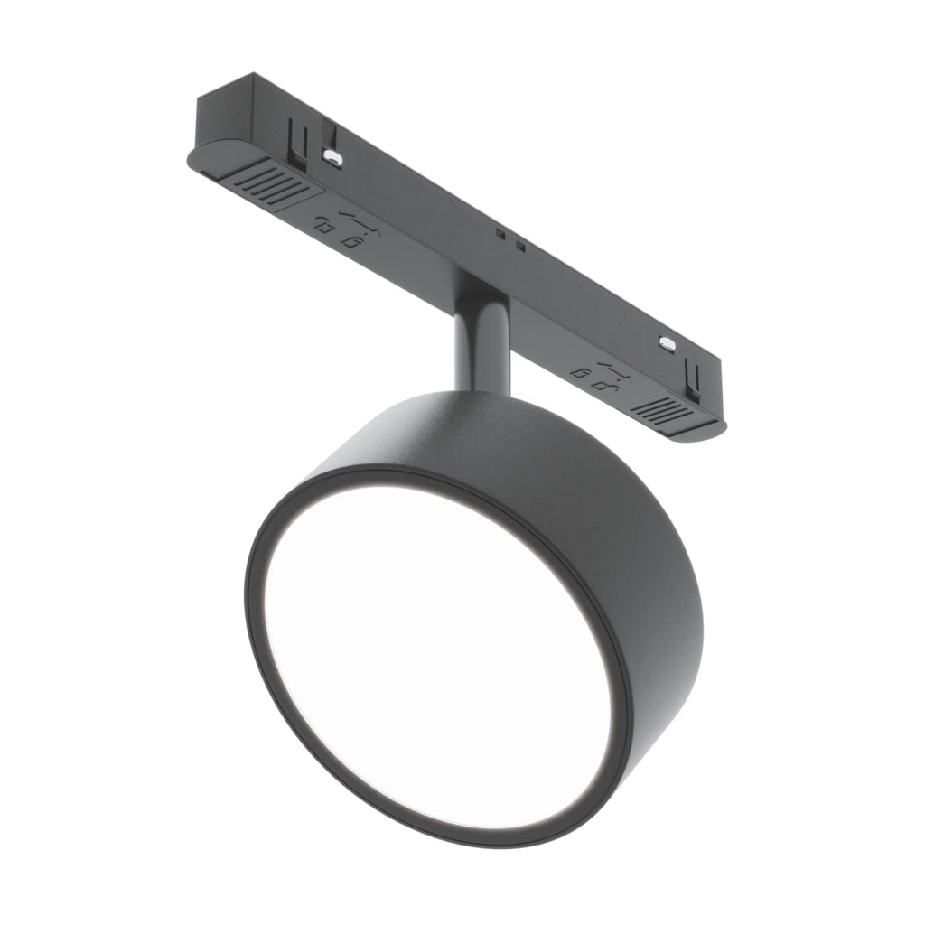Maytoni Lampada da binario moderna Exility Rado 1 luce LED integrato nero alluminio diffusore opaco