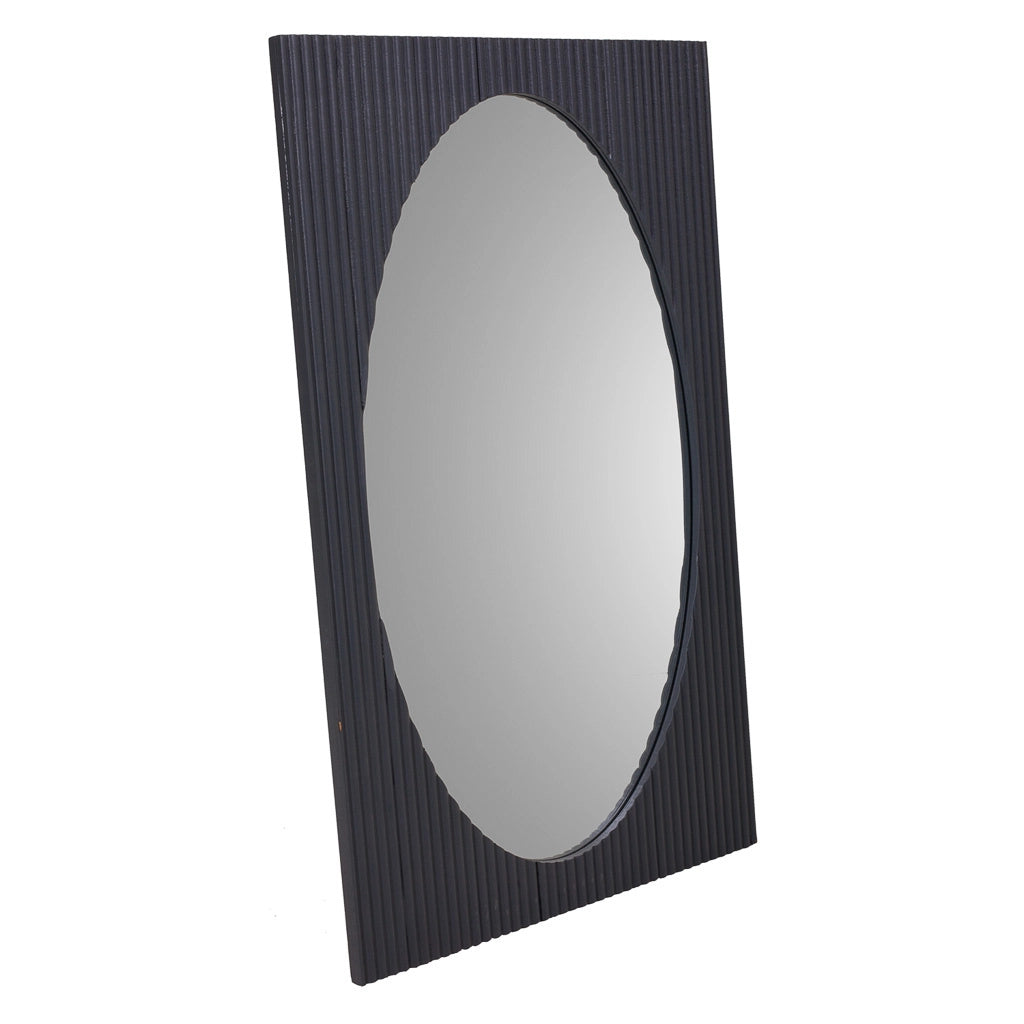 Specchio in legno grigio scuro 50x2,5x80h