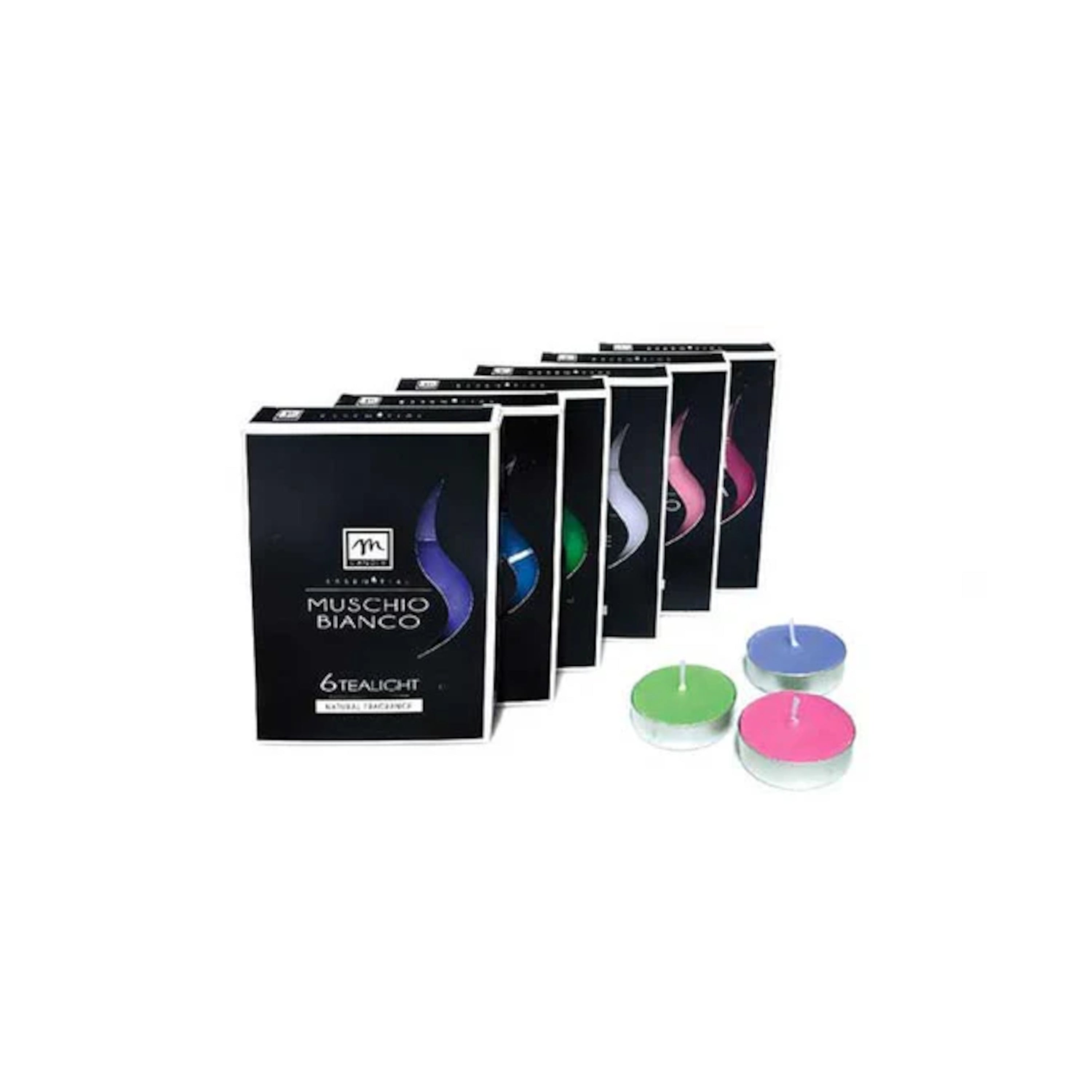 SET 6 TEALIGHT 10GR IN 6 DIVERSE FRAGRANZE