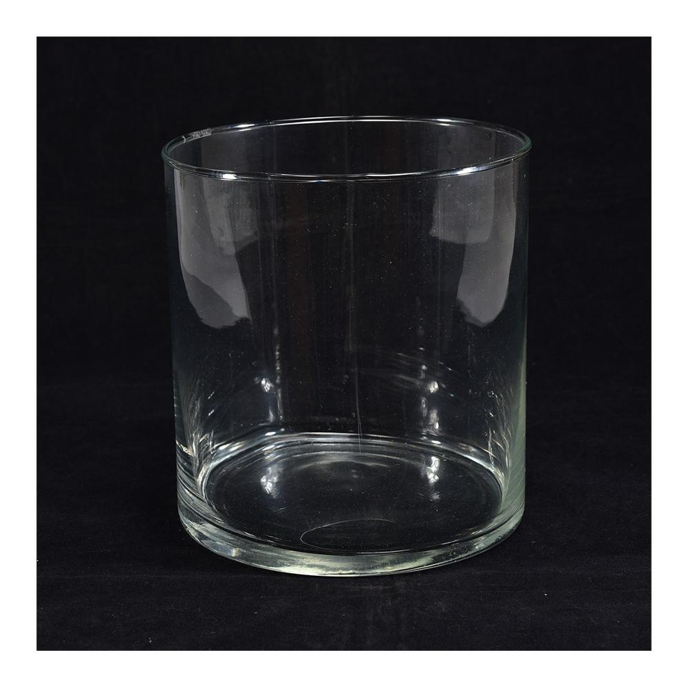 VASO CILINDRO D.19XH20CM IN VETRO TRASPARENTE