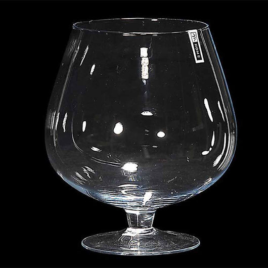 VASO COGNAC D.22XH19CM IN VETRO TRASPARENTE