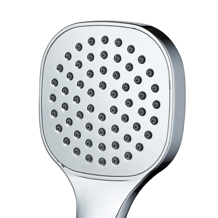 Doccia cromata anticalcare a 1 getto - serie paros