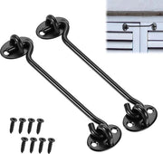 Fermovento con occhiello - Acciaio inossidabile - Sicurezza e riservatezza - 2 pezzi