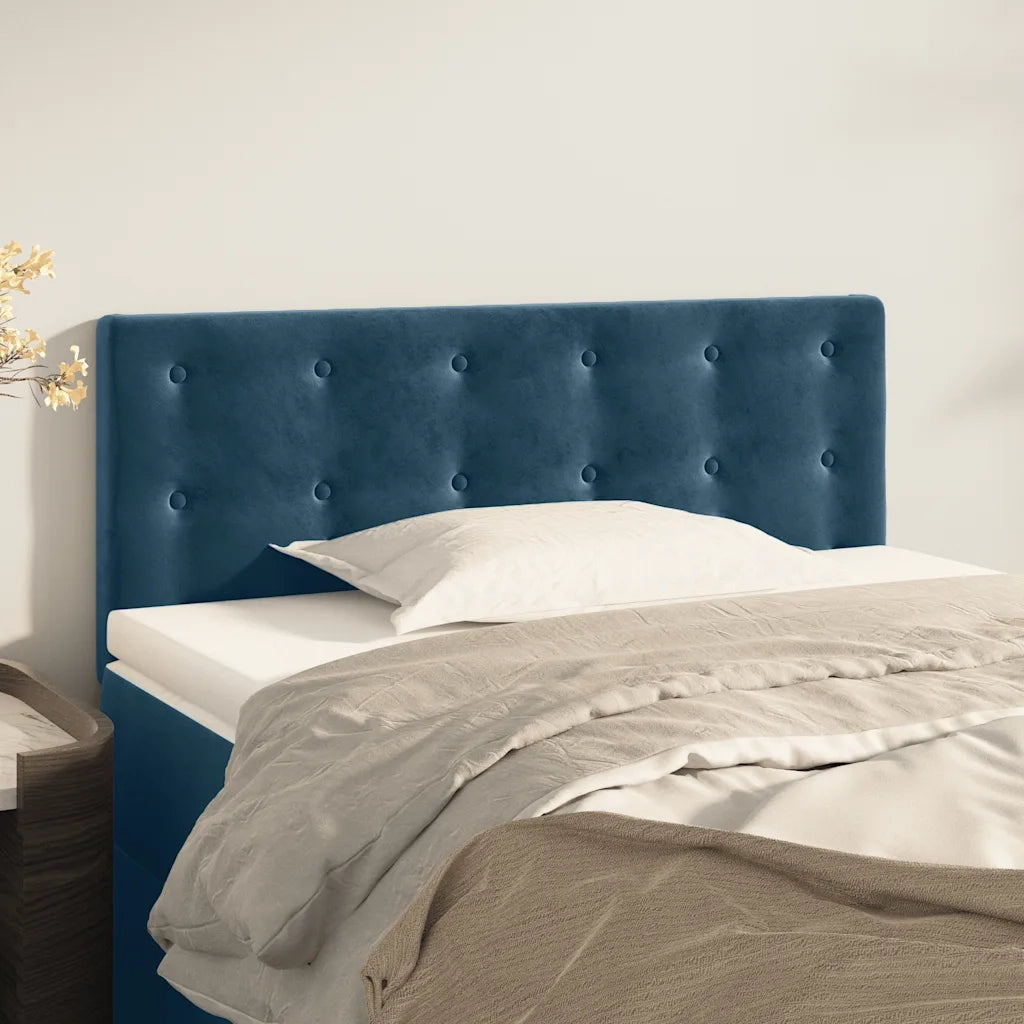 Testiera Blu Scuro 80x5x78/88 cm in Velluto 346414
