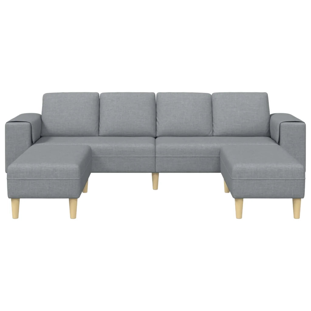 Divano per Soggiorno 3 pcs Grigio chiaro Poliestere 3335112