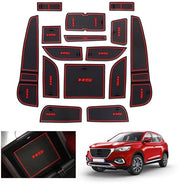 Antislipmatte per MG HS/EHS EV/HS Plug-in Hybrid 2018-2023 2024, Mattoni in gomma per MG HS 2024, Mattoni per console centrale, Mattoni per cassetti portaoggetti, Mattoni per portiere (Rosso)