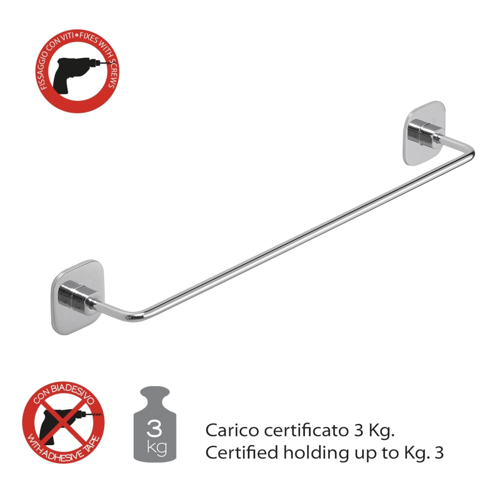 PORTASALVIETTE TEIDE 60CM CROMO.