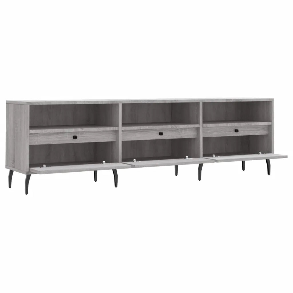 Mobile Porta TV-Mobile per TV-Credenza TV Grigio Sonoma 150x30x44,5 cm Legno Multistrato 670716