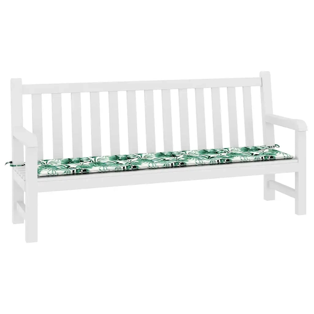 Cuscino per sedie | Cuscino per Panchina Foglia Motivo Foglia 200 x 50 x 3 cm