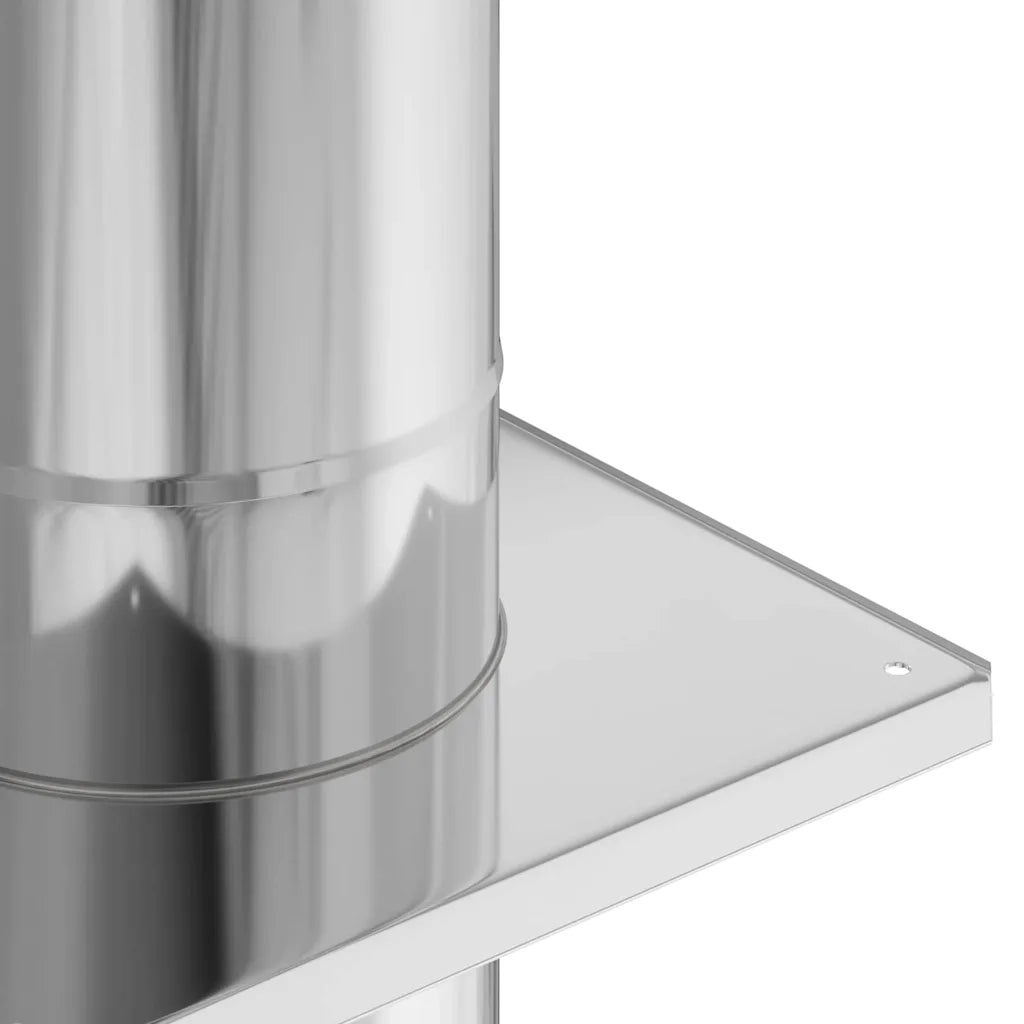 Estensione Camino Argento 25 x 25 x 65 cm Acciaio inossidabile CFW4444399