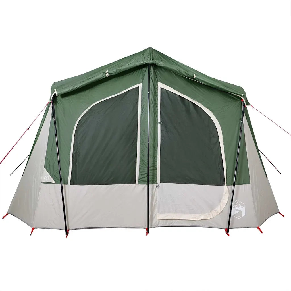 Tenda da Campeggio a Cabina per 5 Persone-Tenda per Escursionismo Verde Impermeabile