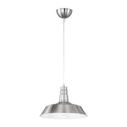 LAMPADA SOSP WILL METALLO D 36 CM ACCIAIO SATIN