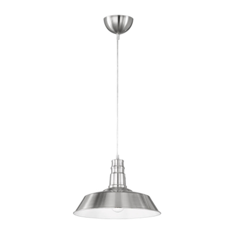 LAMPADA SOSP WILL METALLO D 36 CM ACCIAIO SATIN