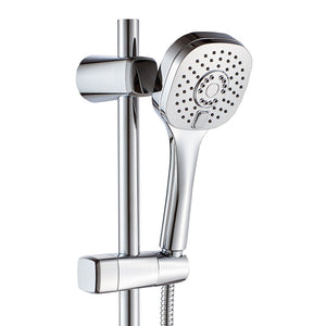 Set saliscendi anticalcare con doccino a 2 getti - serie paros