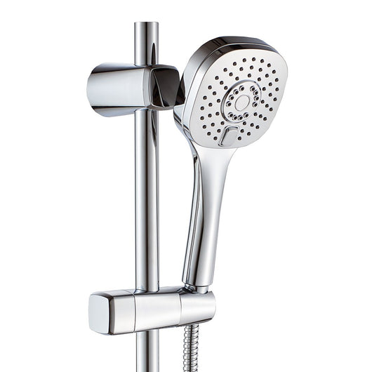 Set saliscendi anticalcare con doccino a 2 getti - serie paros