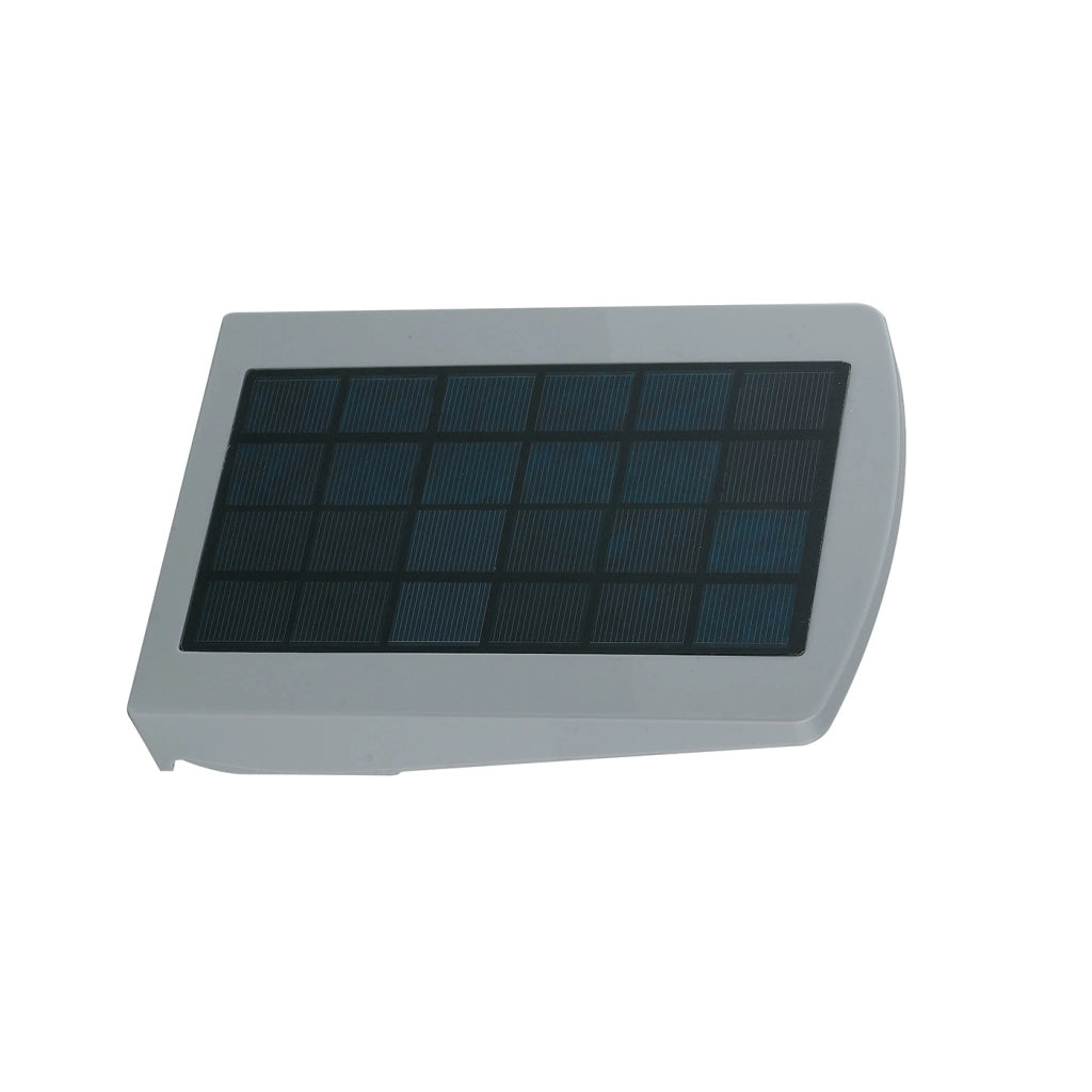 APPLIQUE LED EOS GRIGIA IN TERMOPLASTICA 4W 450LM 4000K IP66 CON PANNELLO SOLARE E SENSORE 24,1X16X4CM LED-EOS-SOLAR