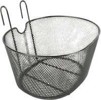 Cestino anteriore bici in metallo plastificato attacco al manubrio