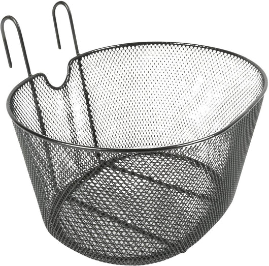 Cestino anteriore bici in metallo plastificato attacco al manubrio