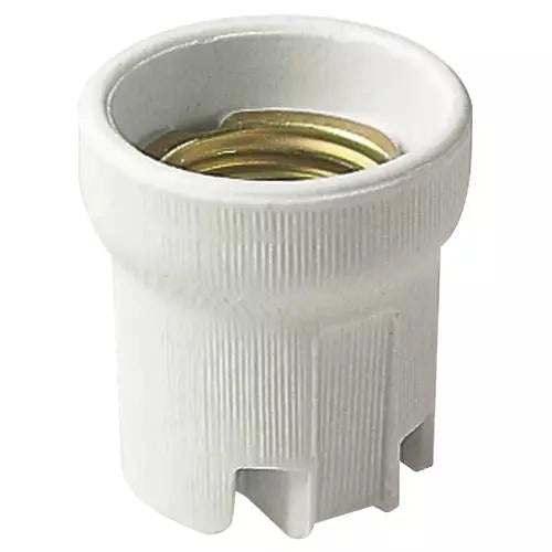 PORTALAMPADA E27 Ø43MM PORCELLANA BIANCO