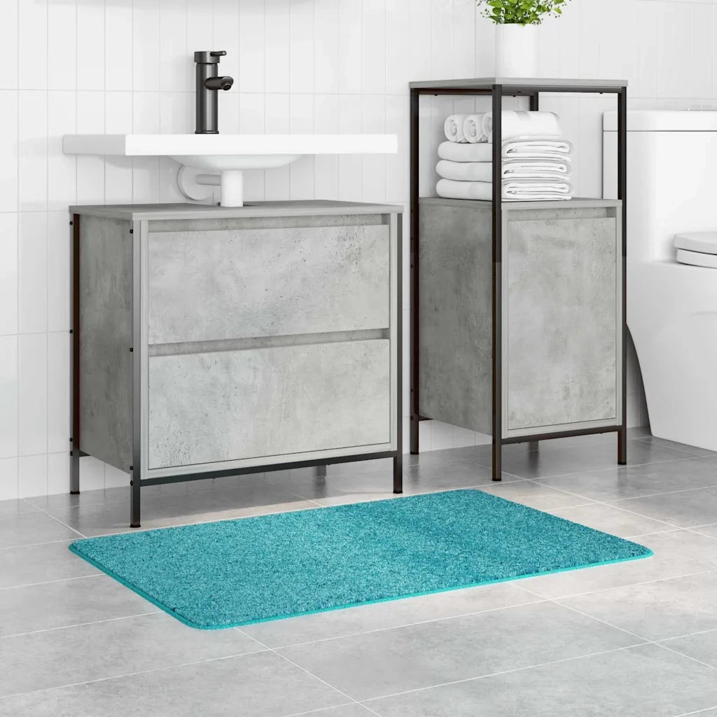 Tappetino da bagno antiscivolo Turchese 60 x 90 cm PP 4019840