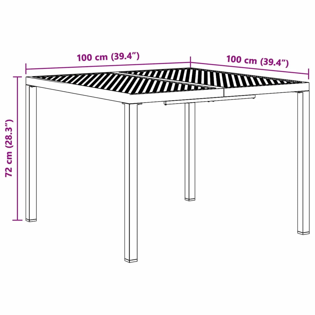 Set Mobili da Esterno 3 pz Antracite Acciaio 3422869