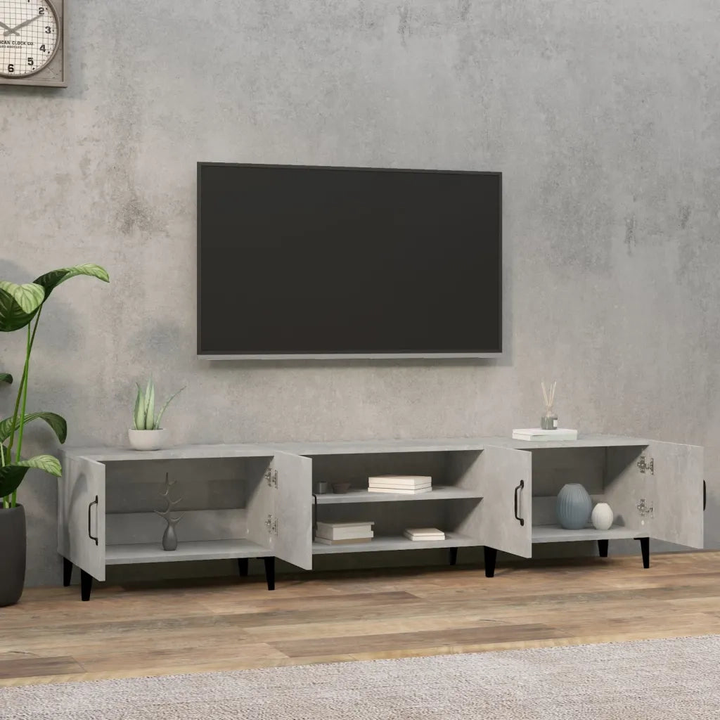 Mobile TV | Armadietto TV | Mobile Porta TV Grigio Cemento 180x31,5x40 cm Legno Multistrato