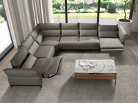 Tavolino rettangolare in vetro a imitazione del marmo e del noce