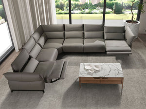 Tavolino rettangolare in vetro a imitazione del marmo e del noce