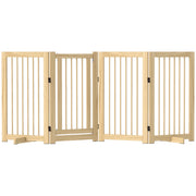 Cancello per cani pieghevole in legno ¨C zephmum ¨C 220x36x91cm