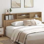 vidaXL Testata del letto rovere artigianale 220 x 19 x 101.5 cm