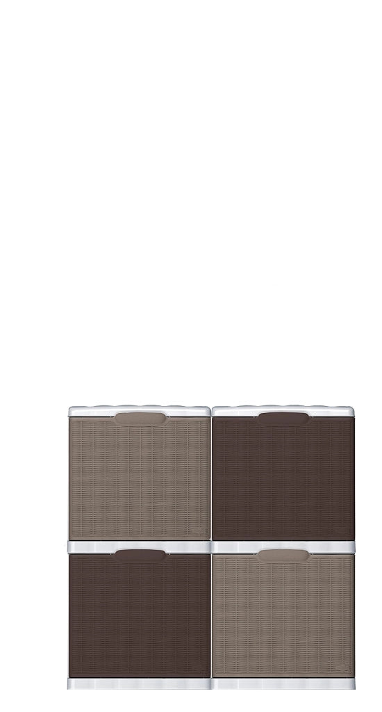 Scarpiera Elegance Cm 40 x 30X40 H Colore Moka Stefanplast