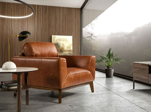 Tavolo d'angolo rotondo in marmo porcellanato e noce