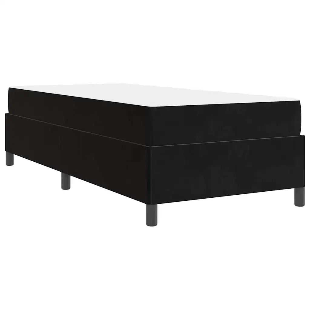 vidaXL Struttura del letto Nero e Bianco e Nero 90 x 190 cm Velluto