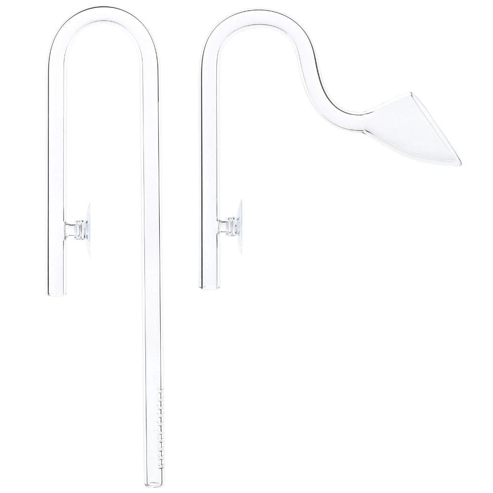 Ista Glass Inflow and Outflow Pipe Set - Set di Mandata e Aspirazione in Vetro Diametro: 16 mm