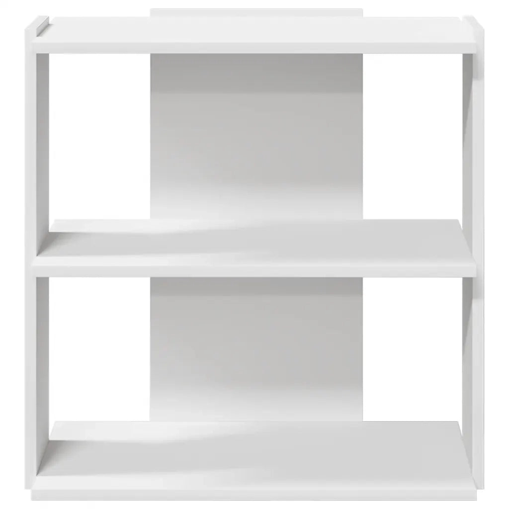 Libreria a 3 Ripiani Bianca 60x30x60 cm in Legno Multistrato