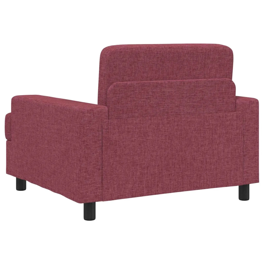Poltrona Rosso Vino Tessuto 42043457