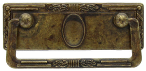 maniglia antichizzata art.06060 mm.97x45 ottone antico cod:ferx.20483