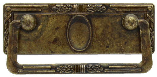 maniglia antichizzata art.06060 mm.97x45 ottone antico cod:ferx.20483