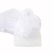 Confezioni in organza - 50 pezzi - Bianche - Ideali per matrimoni e feste - Stilizzanti e colorate