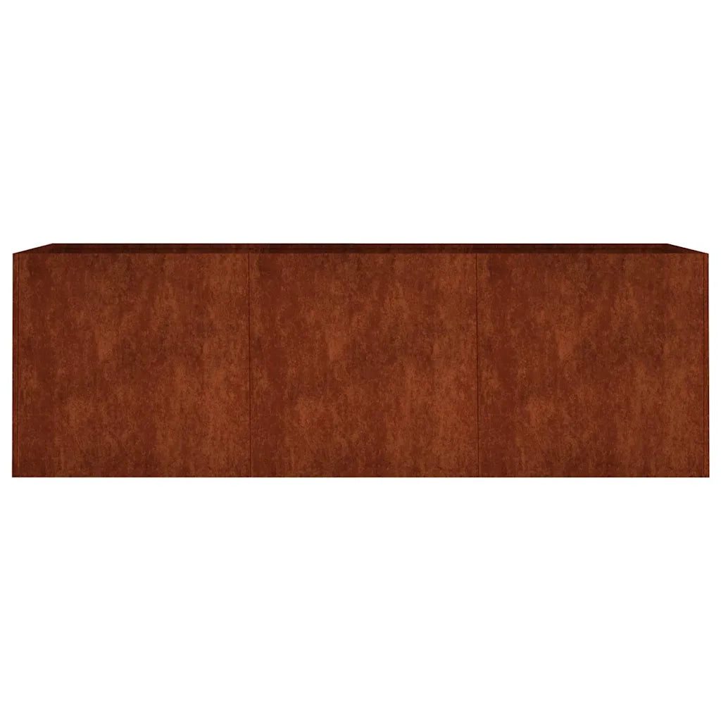 Fioriera Rialzata da Giardino 120x40x40 cm in Acciaio Corten 824520
