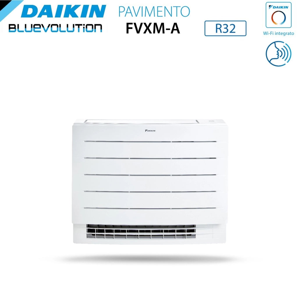 Climatizzatore Condizionatore Daikin a Pavimento Dual Split serie PERFERA FVXM-A 7+12 con 2MXM50A R-32 Wi-Fi Integrato 7000+12000 Con Telecomando ad Infrarossi Incluso Garanzia Italiana