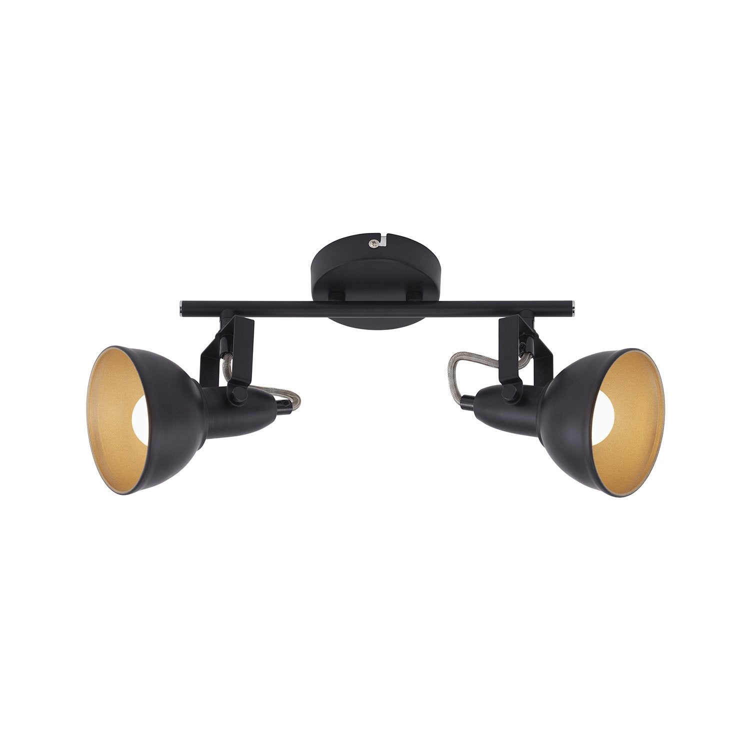 Spot Vintage Soft Metallo Oro 2 Luci E14