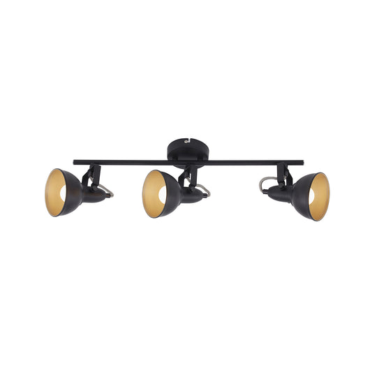 Spot Vintage Soft Metallo Oro 3 Luci E14 Ip20