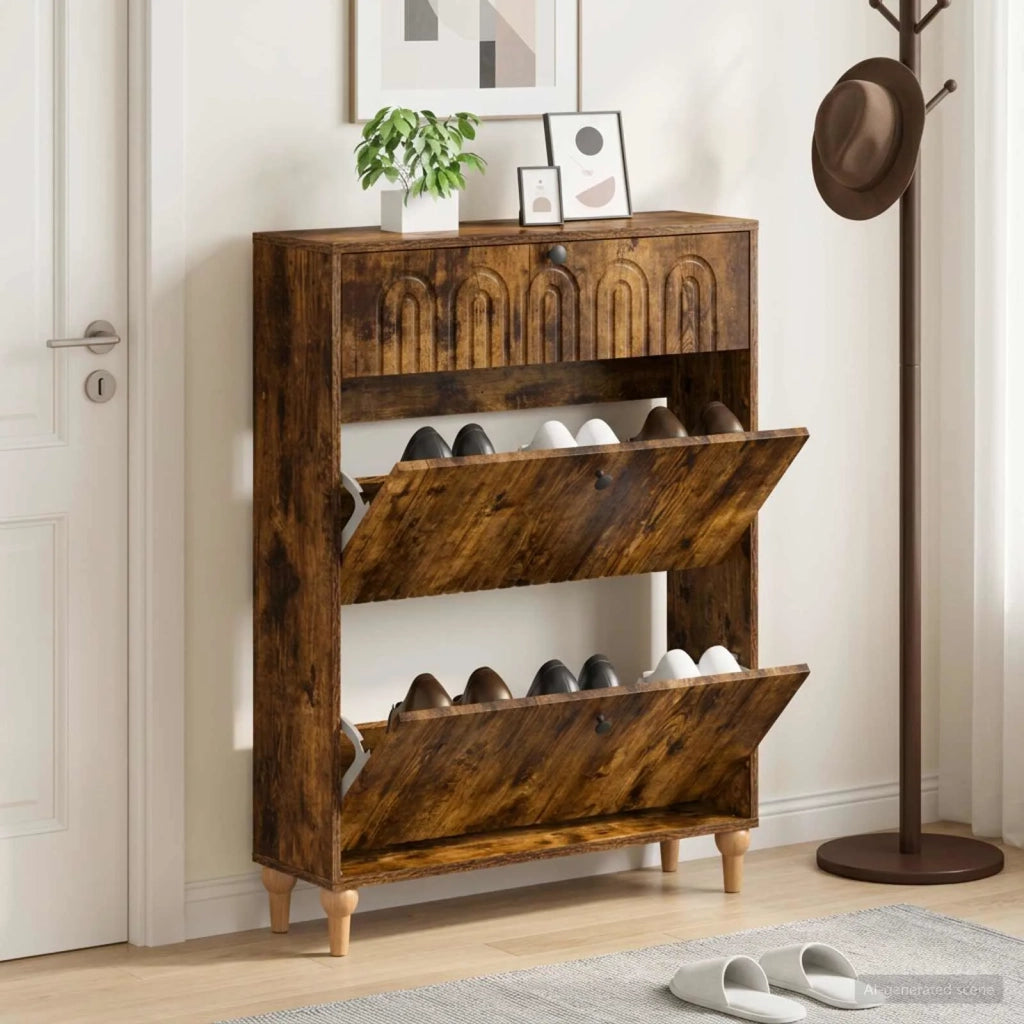 Mobile per scarpe ALKMAAR 78 x 24 x 103 cm Legno ingegnerizzato 896220