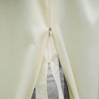 Gazebo da Giardino 4x3 m con Zanzariera e Tende Tetto Doppio e Rivestimento Anti-UV Crema